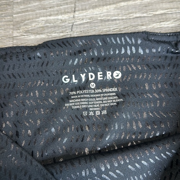 NEW Glyder High Power Legging Print: Black Pebble Gloss Print Sz M - Picture 5 of 13